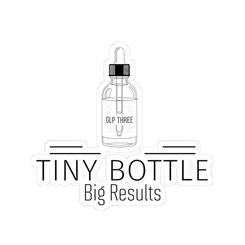 Tiny Bottle Big Results Sticker