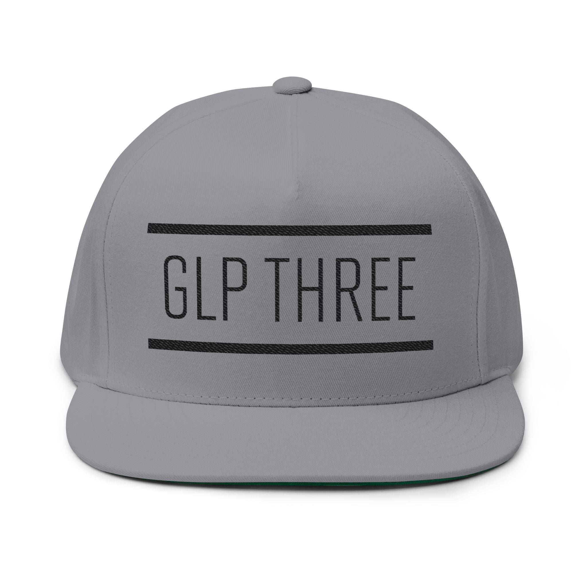 GLP Three Embroidered Flat Bill Cap