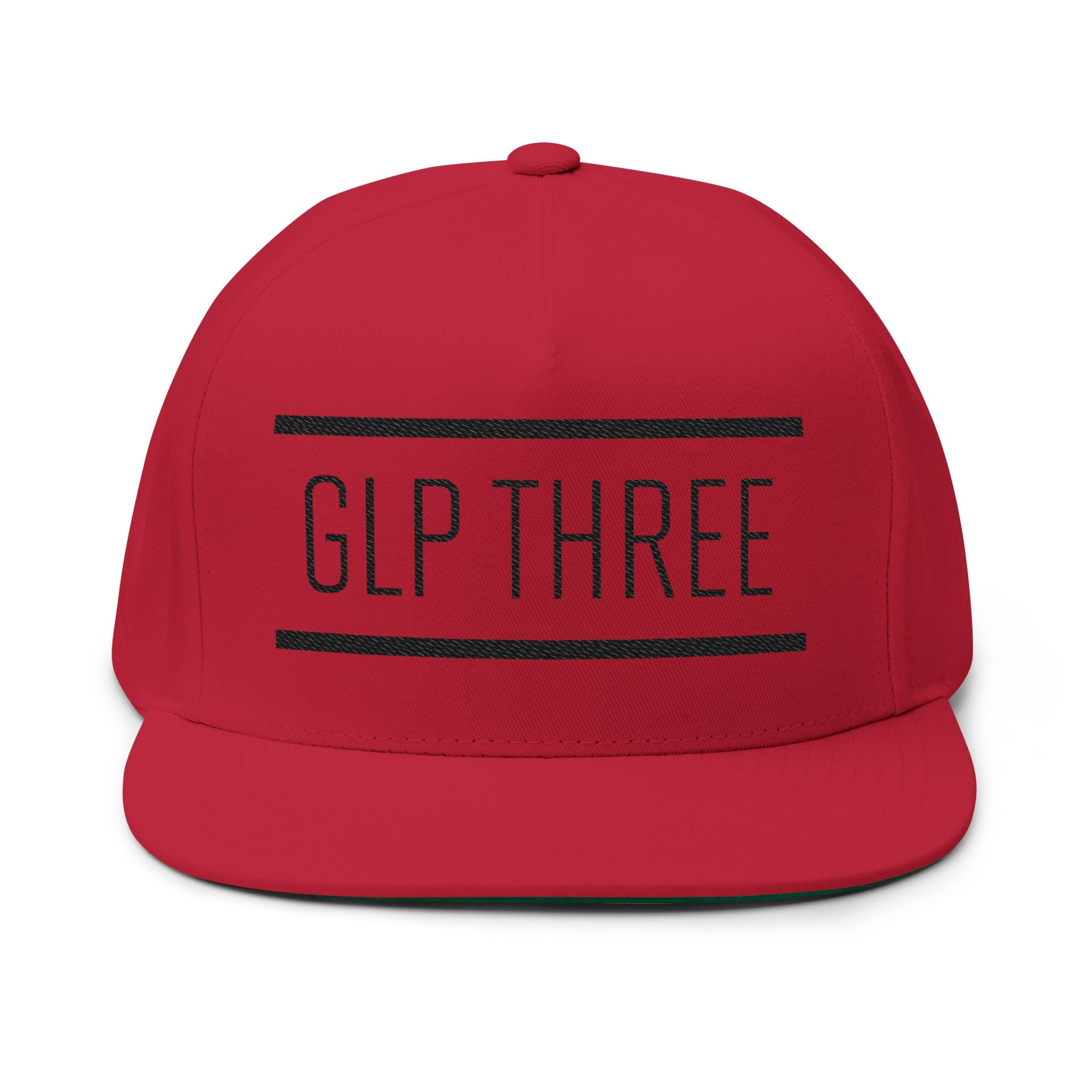 GLP Three Embroidered Flat Bill Cap