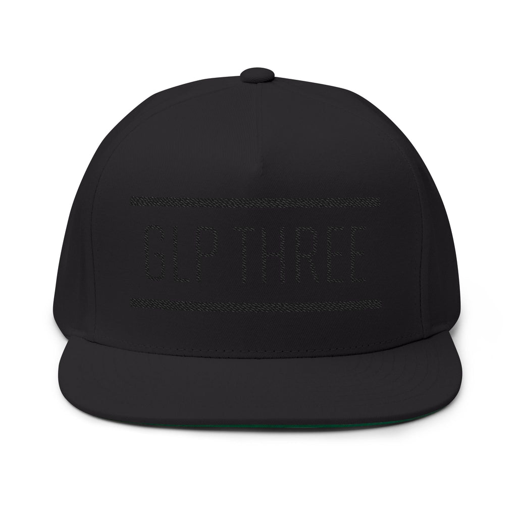 GLP Three Embroidered Flat Bill Cap