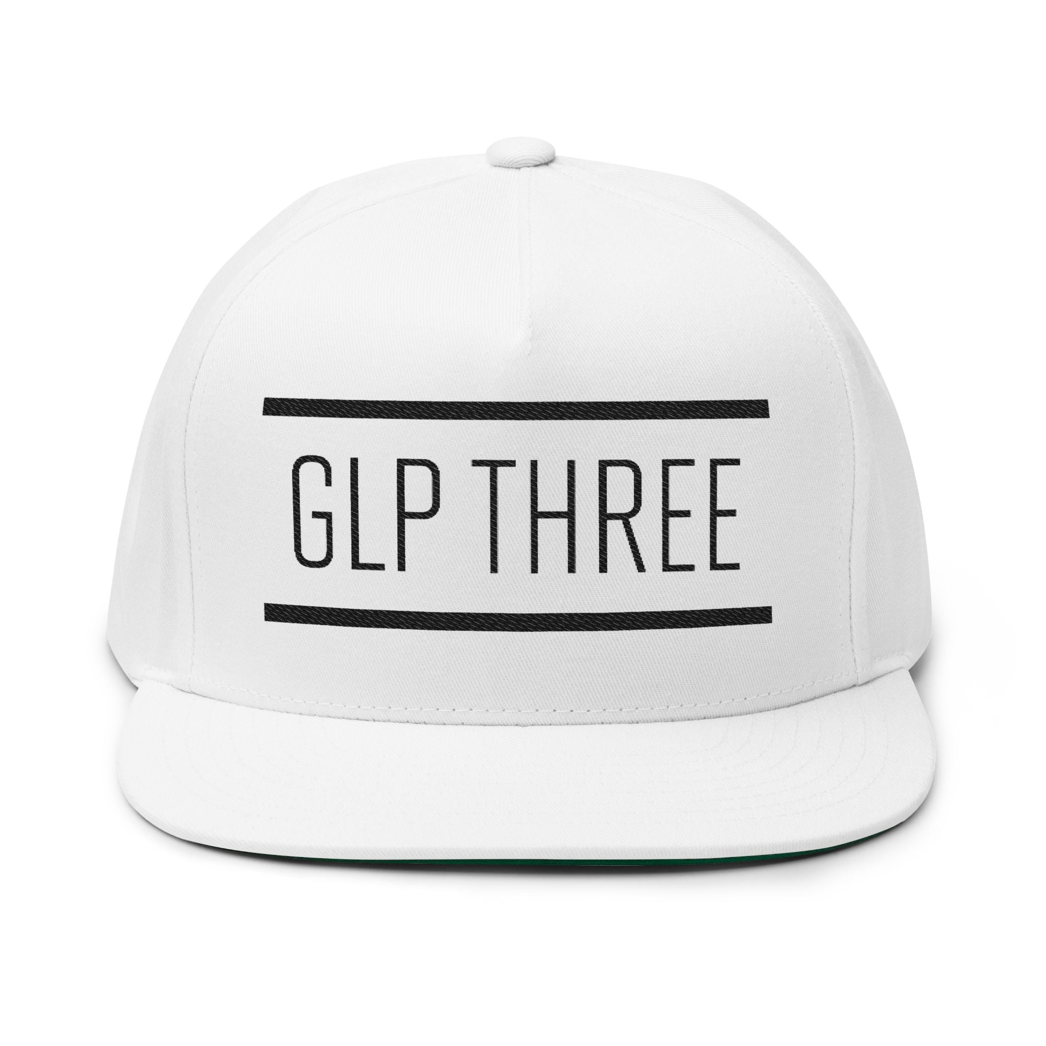 GLP Three Embroidered Flat Bill Cap